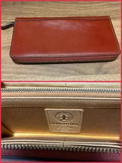 SERRATURA セッラトゥラ 長財布　メンズ　財布　レッド　赤　ファスナー