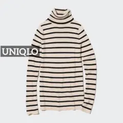 k0762 UNIQLO エクストラファインメリノリブタートルネックセーター