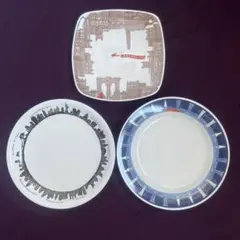 お値下げ　FISHS EDDY ✖️ミスタードーナツ　プレート　３枚　Ｂ