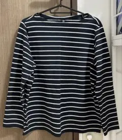 UNIQLO ユニクロ ボーダー ロンT 長袖 Tシャツ ボートネック XL