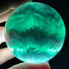 天然石虹あり　水晶のスフィア　丸玉　置物m.306 天然石虹あり 水晶のスフィア 丸玉 置物m.306 - メルカリ