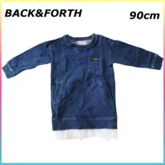 BACK&FORTH ワンピース　トップス　90cm デニム　長袖