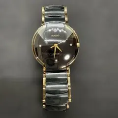 動作品　RADO ラドー Jubile 4Pダイヤ ブラック文字盤 Yahoo!オークション -「rado jubile」の落札相場・落札価格
