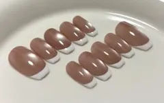 【現品】ネイルチップ　マグネットネイル　フレンチネイル