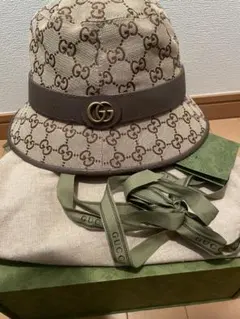 グッチ✕ノースフェイス GGリバーシブルバケットハット 希少なLサイズ 
