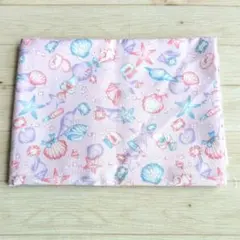 オックス ピンク生地 大きめはぎれ