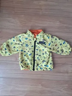 恐竜柄　ウィンドブレーカー　黄色　90cm　ジャケット　ベビー服