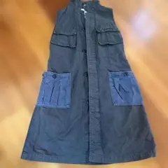 DENIM DUNGAREE デニムジャンバーワンピース130cm