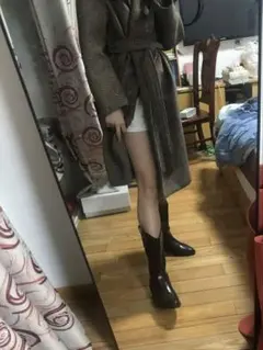 ダークブラウン ウエスタンブーツ レザー