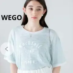 【値下げ】WEGO ヴィンテージロゴT ライトブルー カクテル 半袖Tシャツのサムネイル