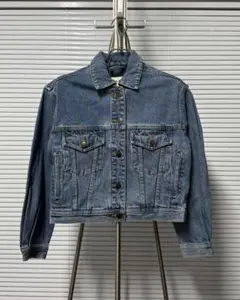 overE 開けてもすっきりショート丈ストレッチデニムジャケット 102