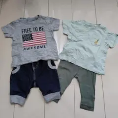 H&M他 ベビー ボトムス、Tシャツ 4点セット（70cm）