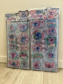 【最安‼︎正規品】ディズニー スティッチ ウォーターシール 水入りシール 2枚