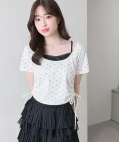 OLIVE des OLIVE レイヤード風ドロストTシャツのサムネイル