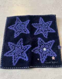 JILLSTUART ジルスチュアート　ミニハンドタオル　ネイビー　星柄