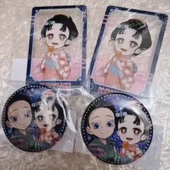 鬼滅の刃 WEBSHOPくじ 花火大会 狛治と恋雪 缶バッジ アクリルカード