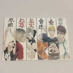 ハイキュー展 影山飛雄 狐爪研磨 及川徹 宮侑 赤葦 菅原 ポストカード