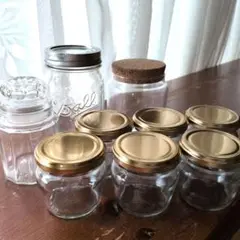 Ball Mason Jar ガラス瓶 キャニスター 9点セット　空き瓶等のサムネイル