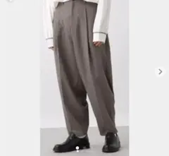 HARE 2019SS ワイドテーパードパンツ チェック