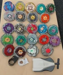 メタルファイトベイブレード 23個、 ベイランチャー、はずすやつ付き