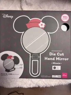 新品未使用 ディズニー ダイソー ダイカット ハンド ミラー ミニー グレーのサムネイル