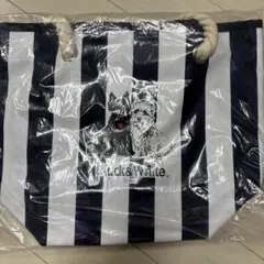 値下げ‼️ Black & White ストライプ カートバッグのサムネイル