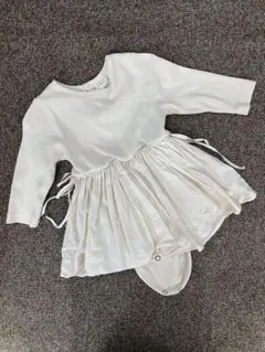 MONBEBE ホワイトロンパース M