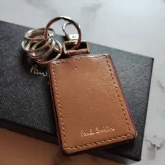 ポールスミス キーホルダー マルチカラーストライプ キーリング チャーム 茶色のサムネイル
