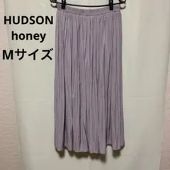 HUDSON honey 薄紫 プリーツスカート Mサイズのサムネイル