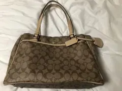 Coach コーチショルダーバッグ 2way ベージュ
