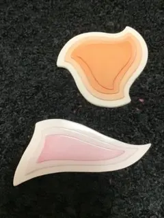 ブローチ　昭和レトロ　オレンジ ピンク