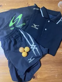 卓球ウェア 上下セット 練習着 ピンポン 袋付き Mizuno