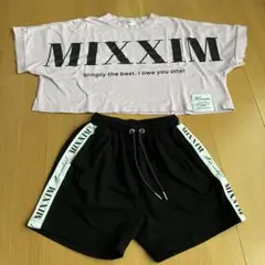 MIXXIM カジュアルセットアップ パープル/ブラック 140 しまむらのサムネイル