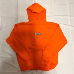 オレンジ フード付きパーカー shoundy