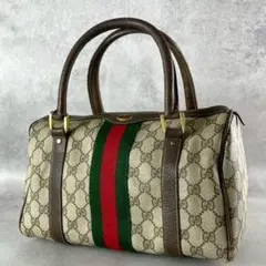 【良品】Gucci グッチ オールドグッチ シェリーライン ミニボストンバッグ