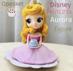 Qposket オーロラ姫 ディズニープリンセス フィギュア 台座つき ティアラ