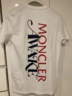 激安　美品】サイズS モンクレール 半袖Tシャツ　ホワイト　AWAKE