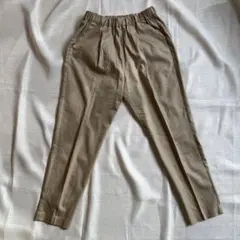 アーバンリサーチ DOORS リネン混テーパードイージーパンツ ベージュ