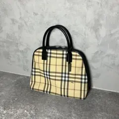 北8407]BURBERRY ノバチェック ハンドバッグ バーバリー - メルカリ