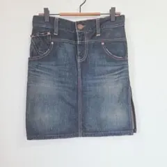 Levi's LADY STYLE デニム ミニスカート ダメージ インディゴ