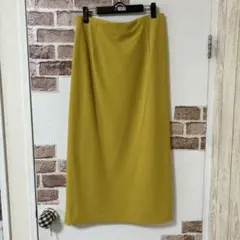 イエロー タイトロングスカートXL