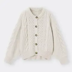 GU ジーユー ケーブル コクーン カーディガン