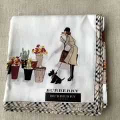 BURBERRY ハンカチ　女の子シリーズ　テリア　ホワイト