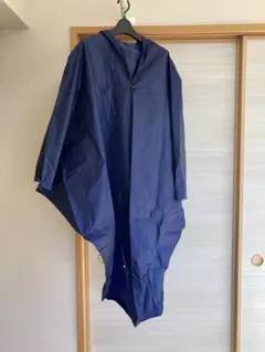 ネイビー フード付き レインコート