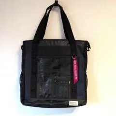 ALPHA INDUSTRIES トートバッグ　リュック　 ブラック 3WAYのサムネイル