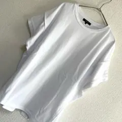 COMME CA ISM コムサイズム　無地白　トップス　カットソーsize11のサムネイル