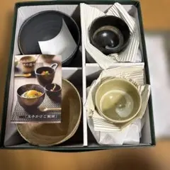 ［高級］希少　卵かけご飯の陶器食器セット 人気商品です。