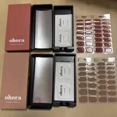 【新品未使用】ohora ネイルシール 2点セット　ジェルネイルシール