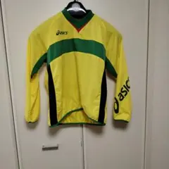 asics ピステ・ウィンドブレーカー イエロー/グリーン