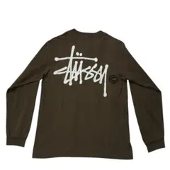 メキシコ製 Stussy 黒タグ ロンT M カーキ 白 ショーンフォントのサムネイル